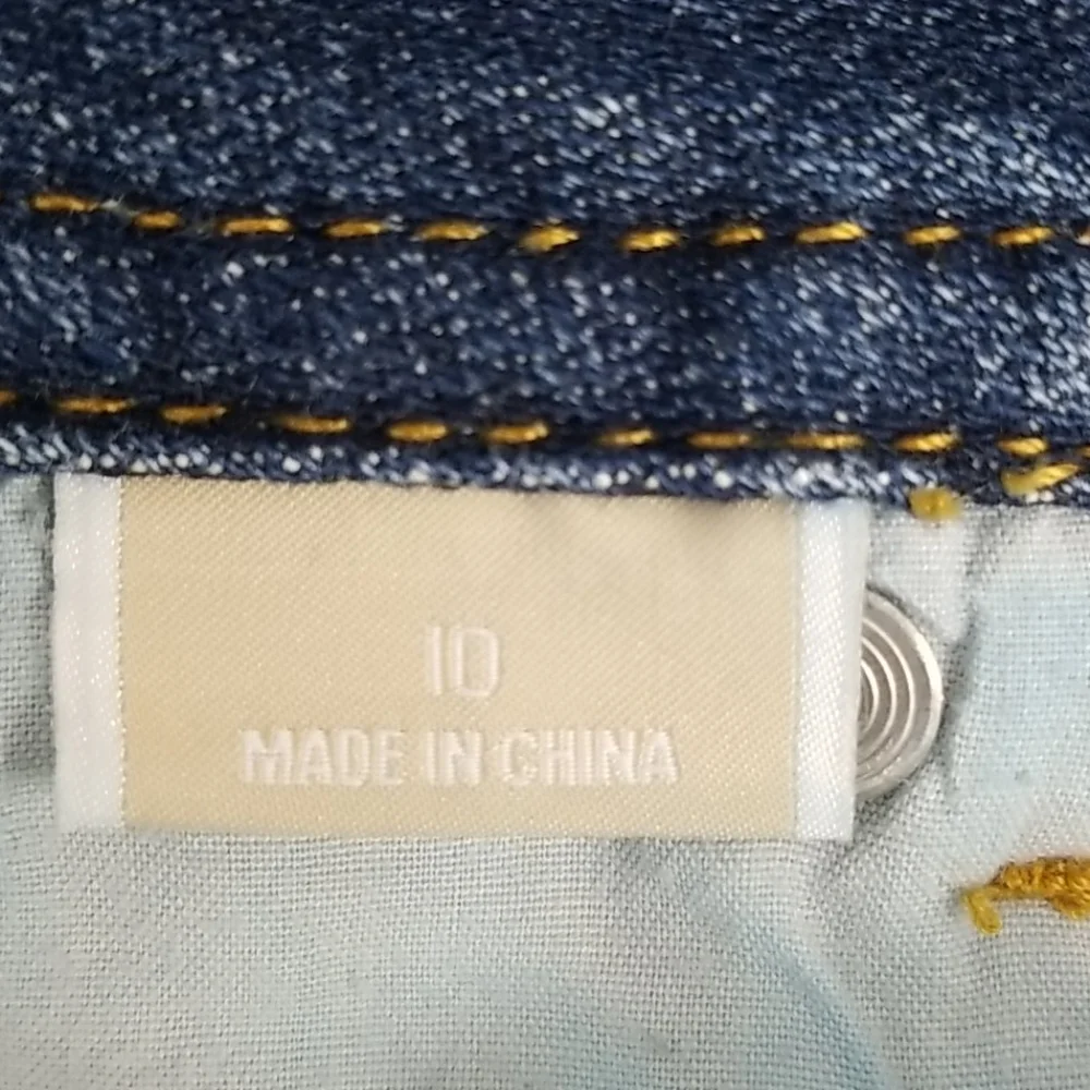 Michael Kors 100% cotton low rise jeans Straight Leg Size 10